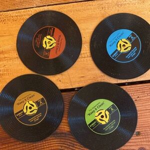 Vinyl Record Coasters